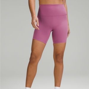 Lululemon Wunder Train HR Short 6" Velvet Dust Size 8